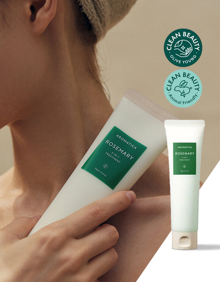 韓國 Aromatica Rosemary 3 In 1 Treatment 迷迭香3合1無矽頭髮護理