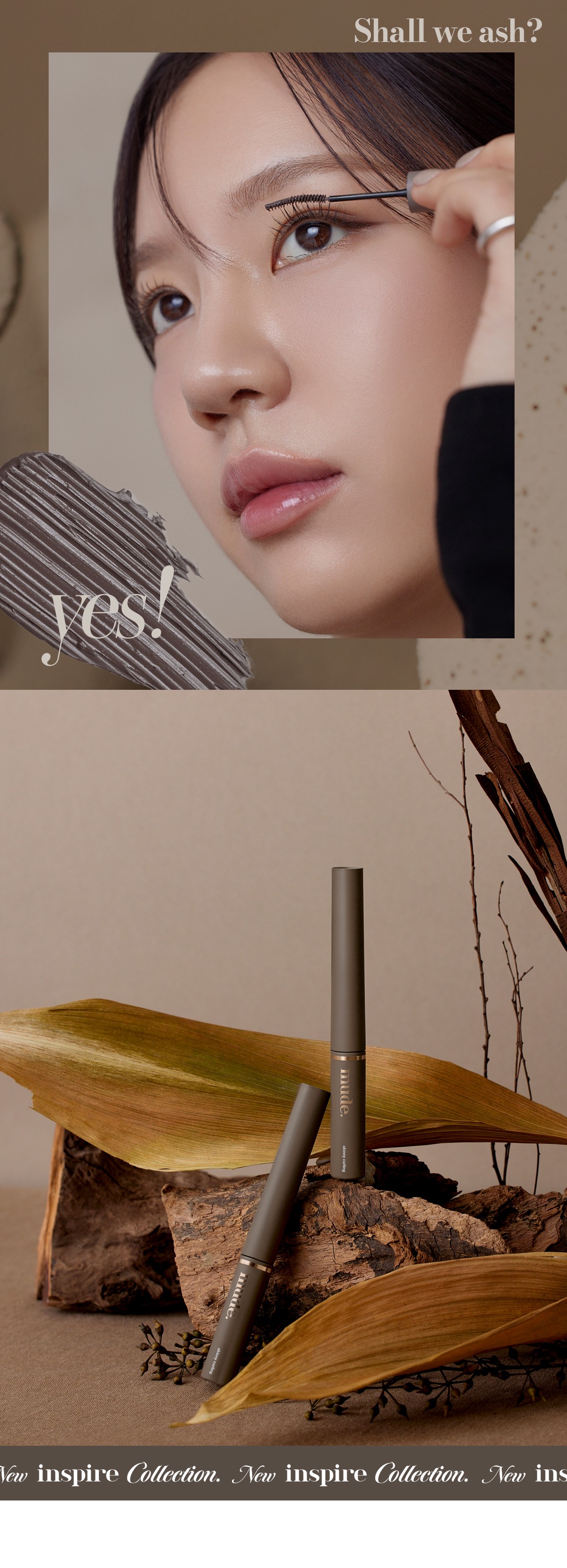 \ 新灰棕色入!/ 韓國 Mude Inspire Skinny Curling & Multi-fixer Mascara 極細捲翹睫毛膏/眉睫打底定型膏 - 7款選擇