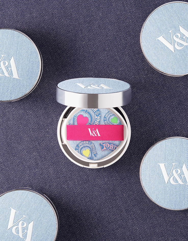 〖限量💙Denim Edition〗韓國 V&A Long-Wear Cushion Foundation Matt 長效持久啞緻霧面白盒精華氣墊粉底 - 2色選擇