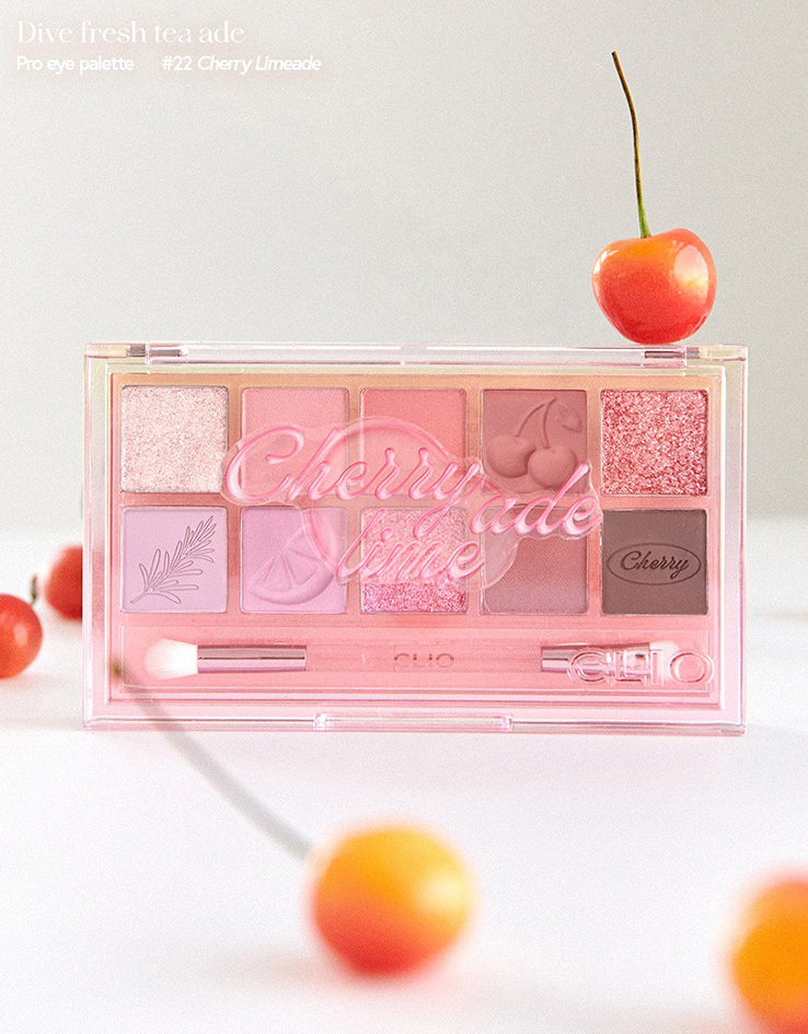 韓國 CLIO Pro Eye Palette 🍹Dive Fresh Tea Ade Edition🍹 #22 Cherry Limeade 十色眼影盤 - 22 櫻桃梳打