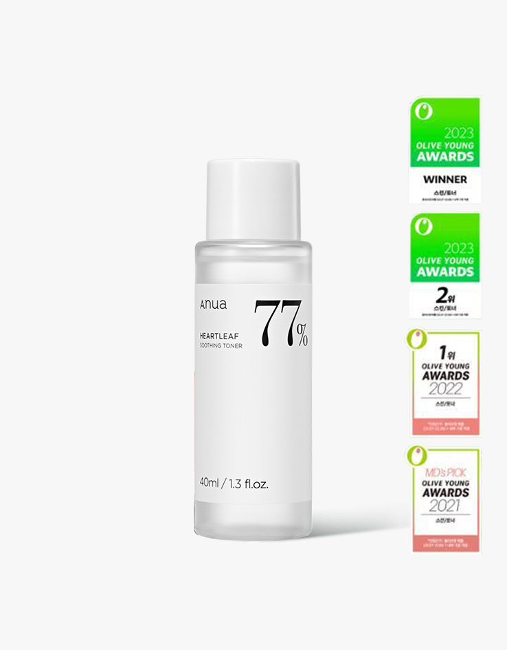 ＼皇牌／韓國 ANUA Heartleaf 77% Soothing Toner 魚腥草舒緩痘痘調理爽膚水- 40ml