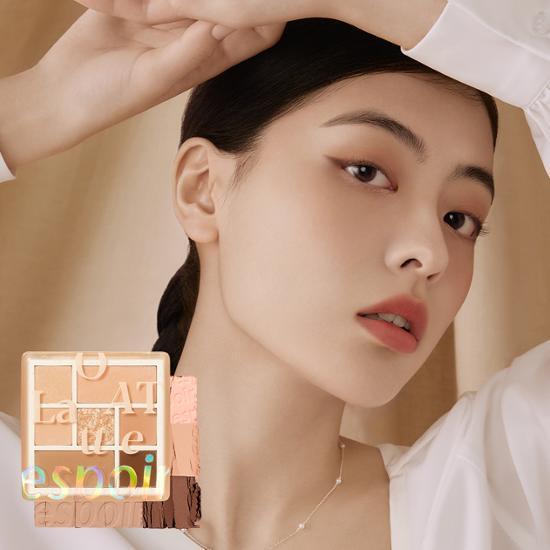 眼影X胭脂～韓國 Espoir Real Eye Palette All New 7色眼影胭脂綜合盤 - 燕麥拿鐵大地色盤 #11 Oat Latte