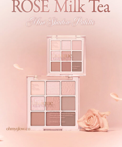 〖新出限量可愛mini版！〗🌹 Rose Milk Tea 玫瑰奶茶系列☕ 韓國 Dasique Shadow Palette 9色眼影盤(正裝/mini版) - #27 Rose Milk Tea