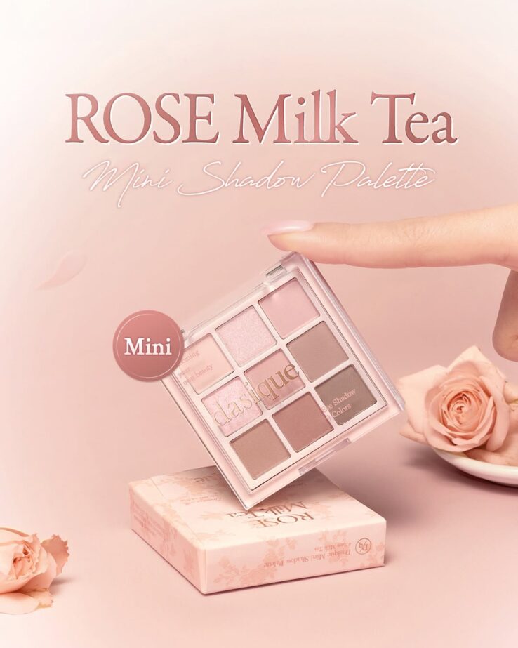 〖新出限量可愛mini版！〗🌹 Rose Milk Tea 玫瑰奶茶系列☕ 韓國 Dasique Shadow Palette 9色眼影盤(正裝/mini版) - #27 Rose Milk Tea