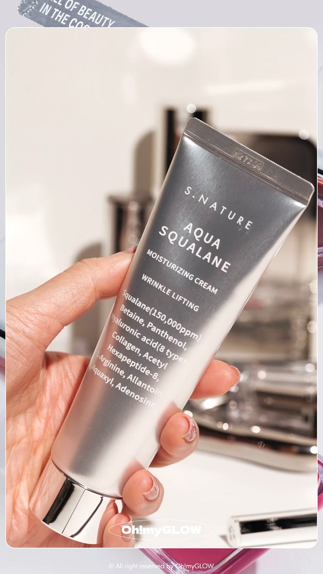 2024銀色好物合集 閃閃bling bling鏡面有質感又實用~ 個性女生請留步 S.NATURE Aqua Squalane Moisturizing Cream 天然角鯊烷保濕面霜 – 大容量80ml
