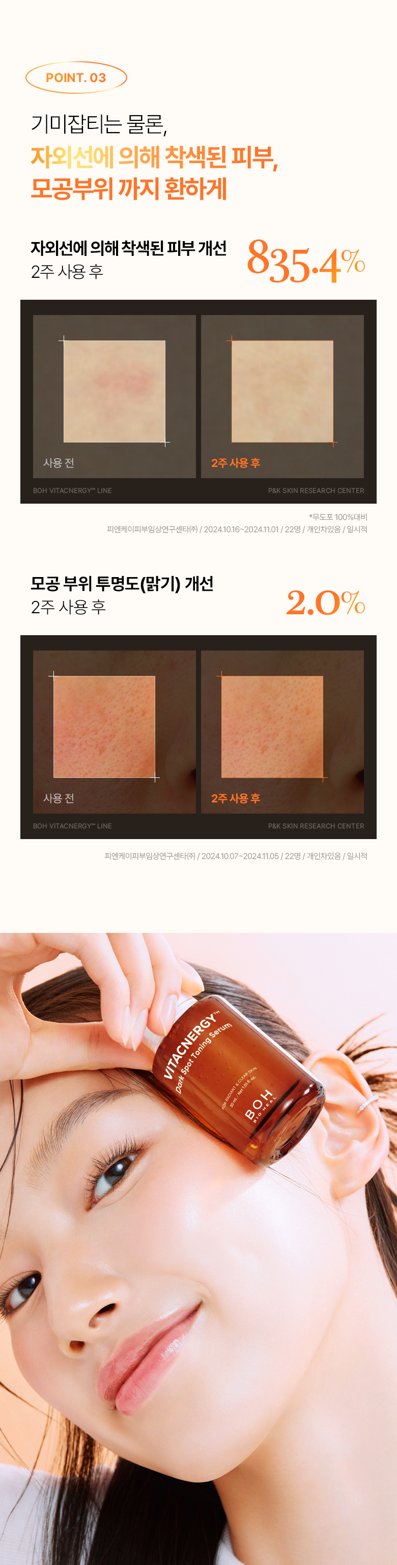 新升級!韓國 BioHeal BOH Vitacnergy Dark Spot Toning Serum 99% 高純度專利脂質體維C膠囊淡斑美白精華 30ml