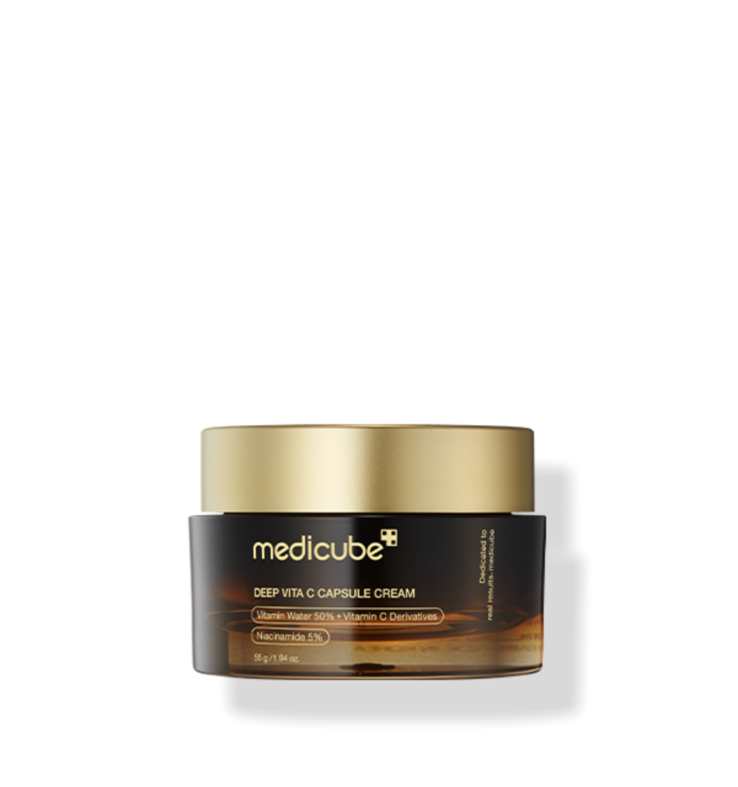 7天亮透白～韓國 medicube Deep Vita C Capsule Cream DEEP維C美白膠囊+保濕凝膠修復面霜 - 55ml