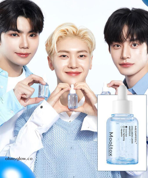 💦保濕收毛孔！韓國 Medi-Peel Hyaluronic Acid Layer Mooltox Ampoule 首創20層鎖水透明質酸保濕豐盈毛孔安瓶精華 - 30ML