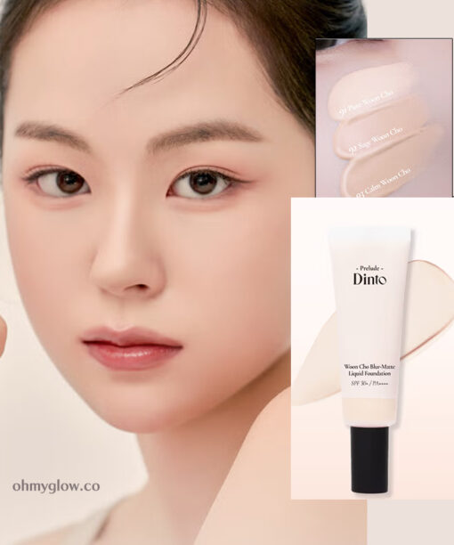 韓國平價彩妝 Daiso X Prelude Dinto Blur Matte Liquid Foundation SPF50 PA++++ 自然柔焦霧感粉底液(#91-93) - 3色選擇