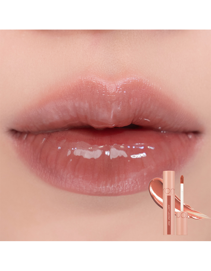 韓國彩妝 Romand Juicy Lasting Tint 果汁玻璃水光唇釉 – 22 POMELO SKIN 柚子皮 素顏必備