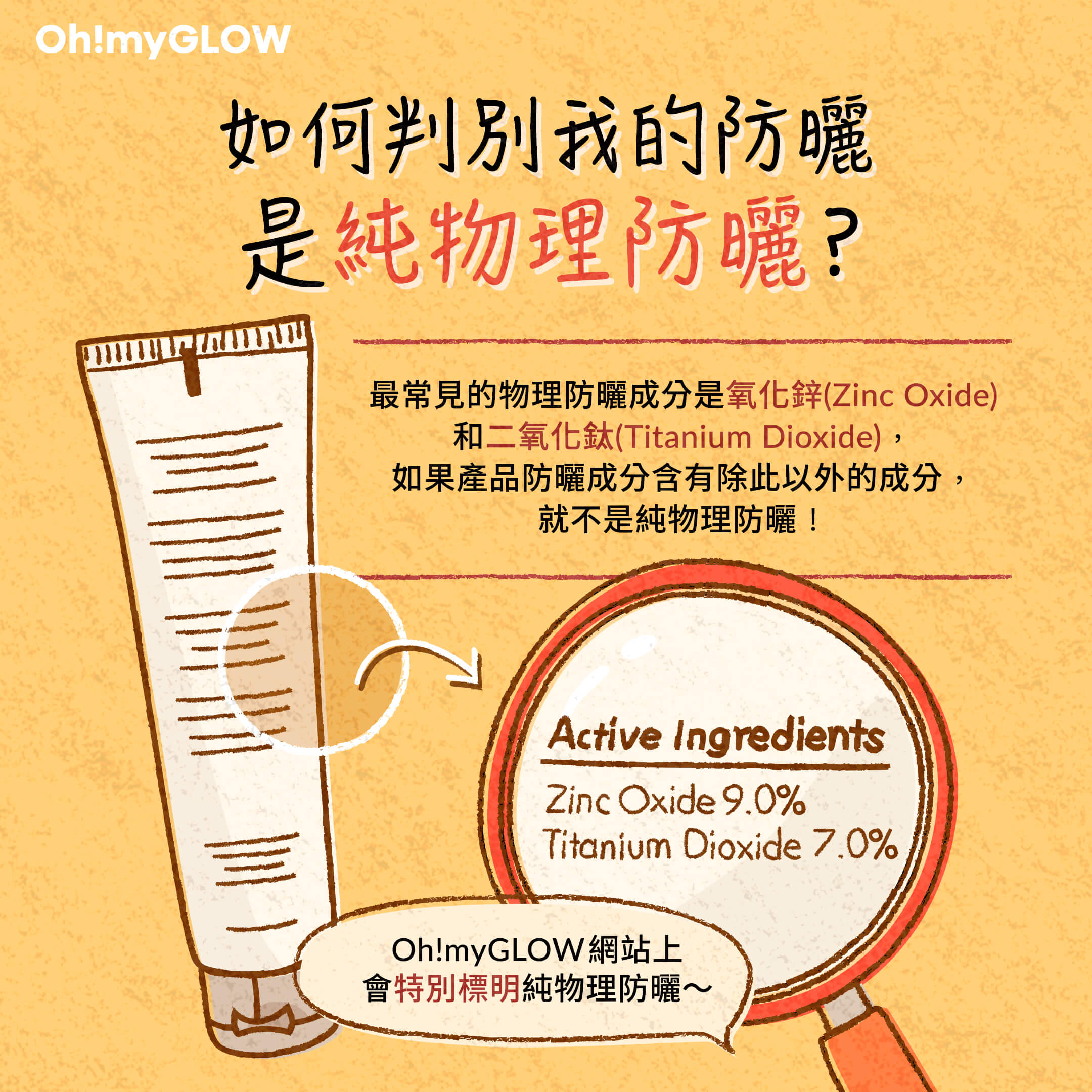 化學防曬 VS 物理防曬\
如何判別我的防曬是純物理防曬?
